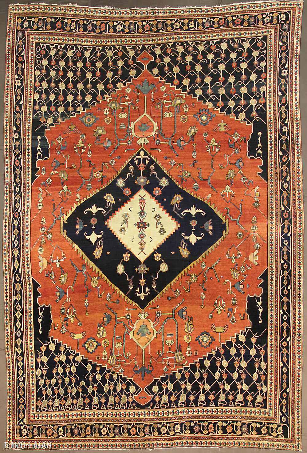 Tapis Persan Antique Serapi/Senneh n°:48458688